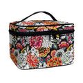 Asian Chrysanthemum Pattern Print Travel Makeup Bag