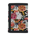 Asian Chrysanthemum Pattern Print Trifold Wallet