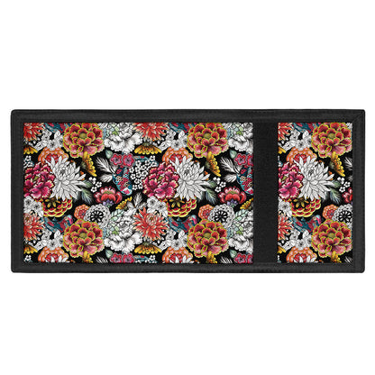 Asian Chrysanthemum Pattern Print Trifold Wallet