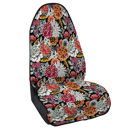 Asian Chrysanthemum Pattern Print Waterproof Car Seat Cover
