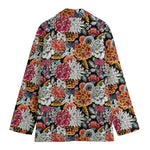 Asian Chrysanthemum Pattern Print Women's Blazer