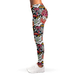 Asian Chrysanthemum Pattern Print Women's Leggings