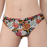 Asian Chrysanthemum Pattern Print Women's Panties