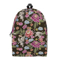 Asian Crane Bird Pattern Print School Backpack