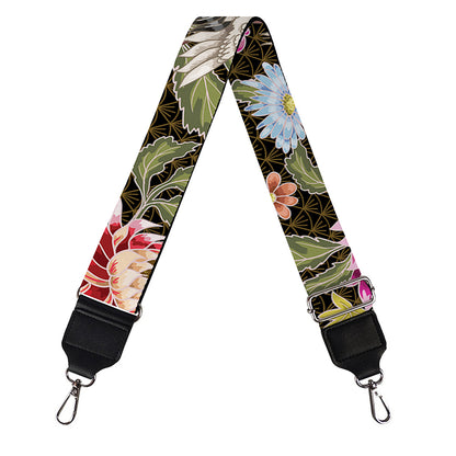Asian Crane Bird Pattern Print Bag Strap