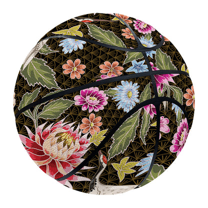 Asian Crane Bird Pattern Print Basketball
