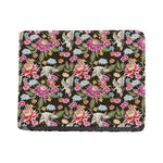 Asian Crane Bird Pattern Print Bifold Wallet
