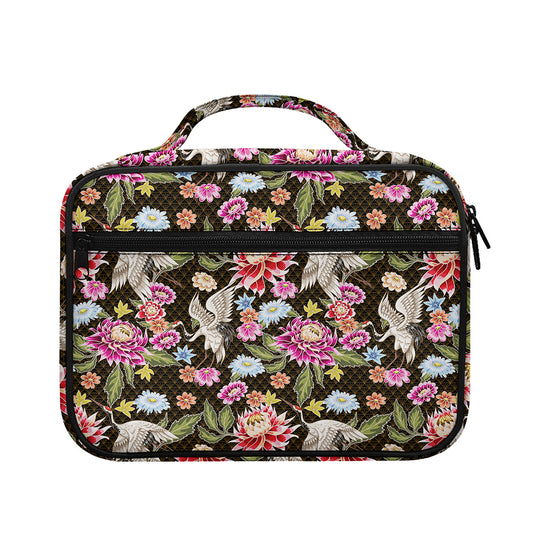 Asian Crane Bird Pattern Print Briefcase Bible Bag