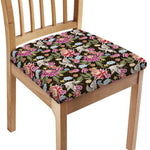 Asian Crane Bird Pattern Print Chair Cushion Cover