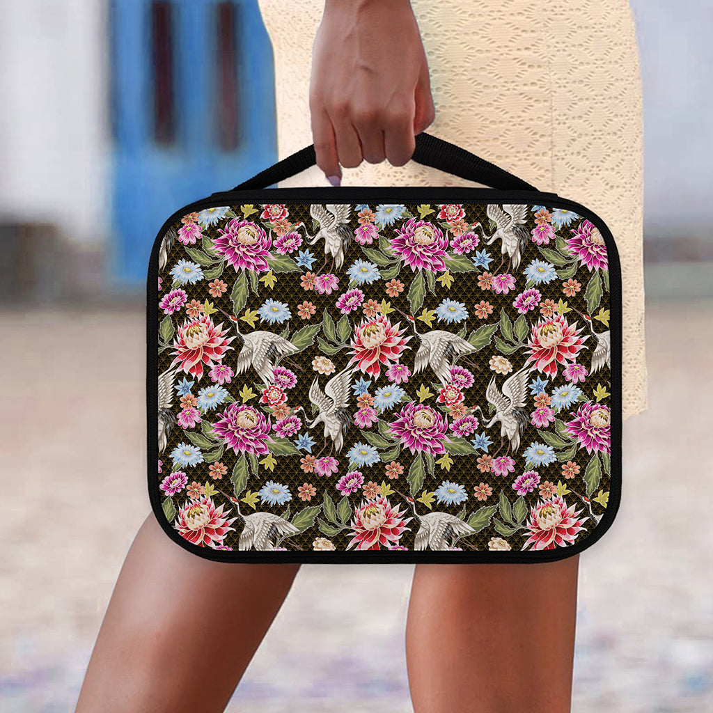 Asian Crane Bird Pattern Print Classic Bible Case