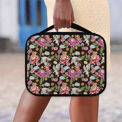 Asian Crane Bird Pattern Print Classic Bible Case