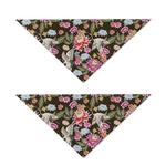 Asian Crane Bird Pattern Print Dog Bandana