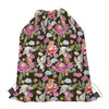 Asian Crane Bird Pattern Print Drawstring Bag