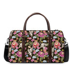 Asian Crane Bird Pattern Print Duffle Bag