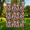 Asian Crane Bird Pattern Print Garden Flag