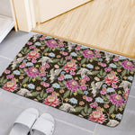 Asian Crane Bird Pattern Print Indoor Door Mat