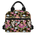 Asian Crane Bird Pattern Print Insulated Lunch Bag