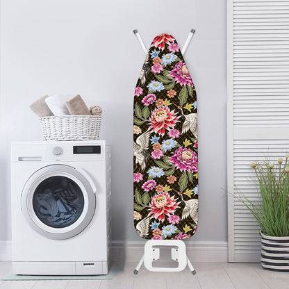 Asian Crane Bird Pattern Print Ironing Board Cover
