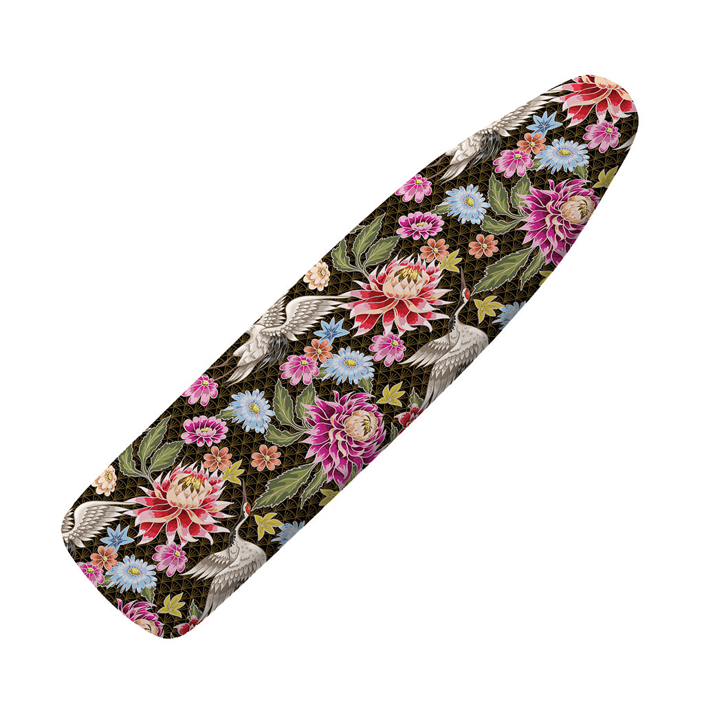Asian Crane Bird Pattern Print Ironing Board Cover