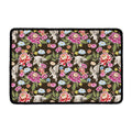 Asian Crane Bird Pattern Print Kitchen Mat
