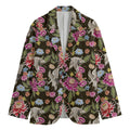 Asian Crane Bird Pattern Print Men's Blazer