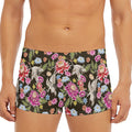 Asian Crane Bird Pattern Print Men's Short Boxer Briefs