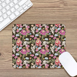 Asian Crane Bird Pattern Print Mouse Pad