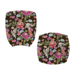 Asian Crane Bird Pattern Print Office Chair Cover