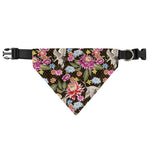 Asian Crane Bird Pattern Print Over The Collar Dog Bandana