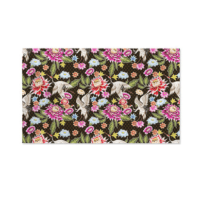 Asian Crane Bird Pattern Print Polyester Flag