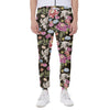 Asian Crane Bird Pattern Print Scuba Joggers