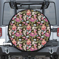 Asian Crane Bird Pattern Print Tire Cover