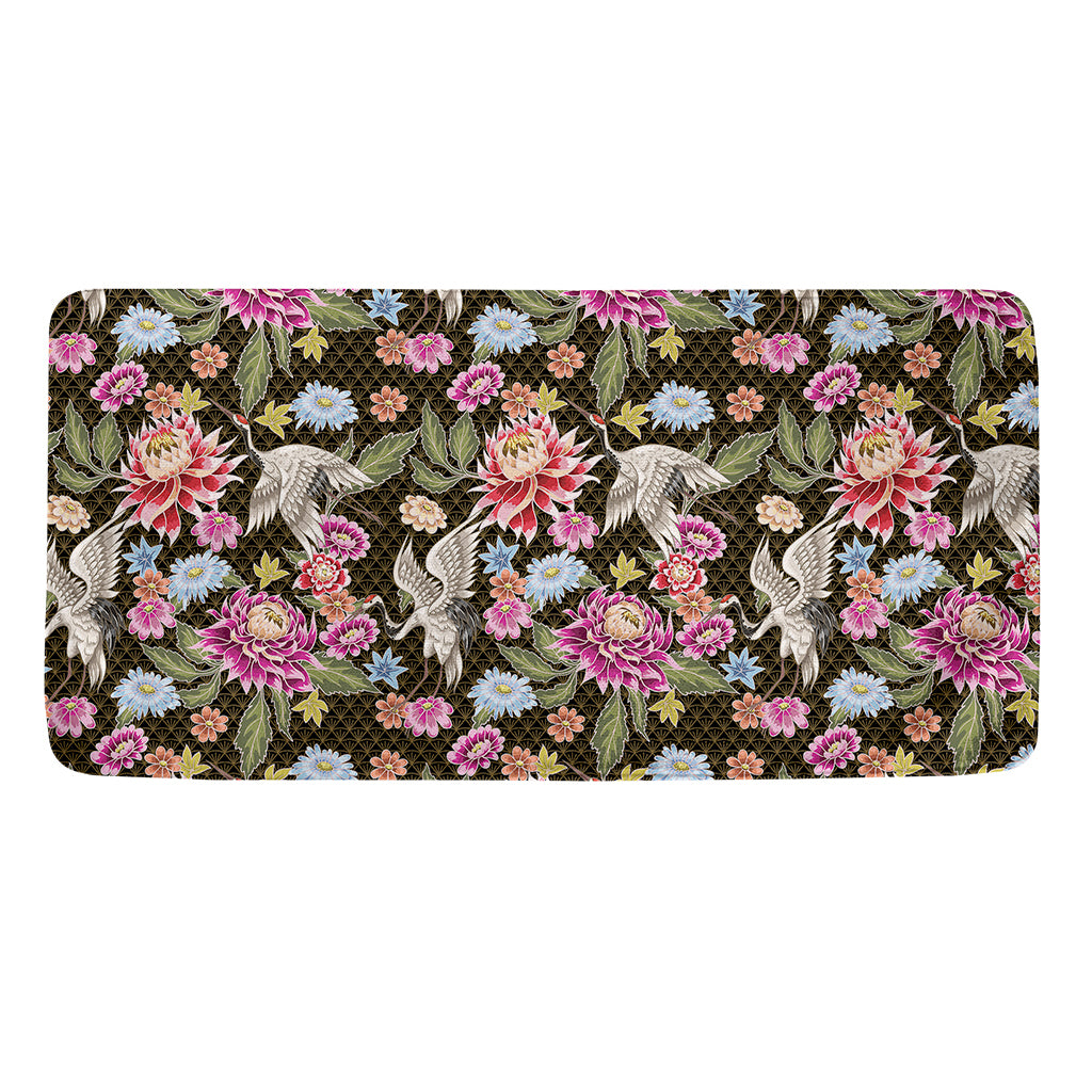 Asian Crane Bird Pattern Print Towel