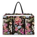 Asian Crane Bird Pattern Print Utility Tote Bag
