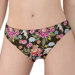 Asian Crane Bird Pattern Print Women's Panties