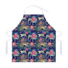 Asian Elephant And Tiger Print Adjustable Apron