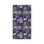 Asian Elephant And Tiger Print Baby Crib Sheet