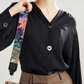 Asian Elephant And Tiger Print Bag Strap