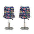Asian Elephant And Tiger Print Bar Stool Covers