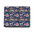 Asian Elephant And Tiger Print Bifold Wallet