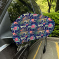 Asian Elephant And Tiger Print Car Side Mirror Covers