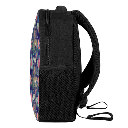 Asian Elephant And Tiger Print Casual Backpack