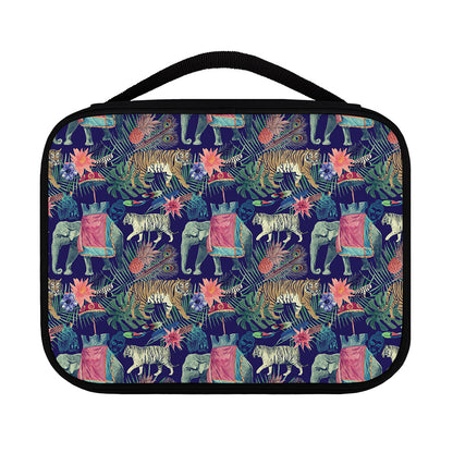 Asian Elephant And Tiger Print Classic Bible Case