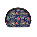 Asian Elephant And Tiger Print Coin Purse