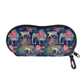 Asian Elephant And Tiger Print Glasses Case