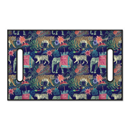 Asian Elephant And Tiger Print Golf Cart Seat Cover