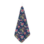 Asian Elephant And Tiger Print Hand Towel