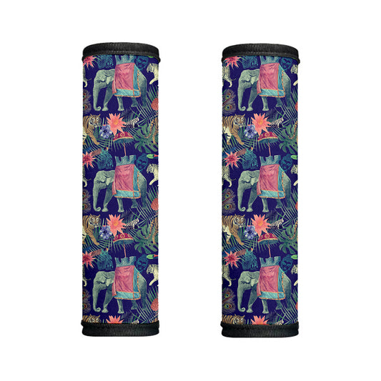 Asian Elephant And Tiger Print Handle Covers