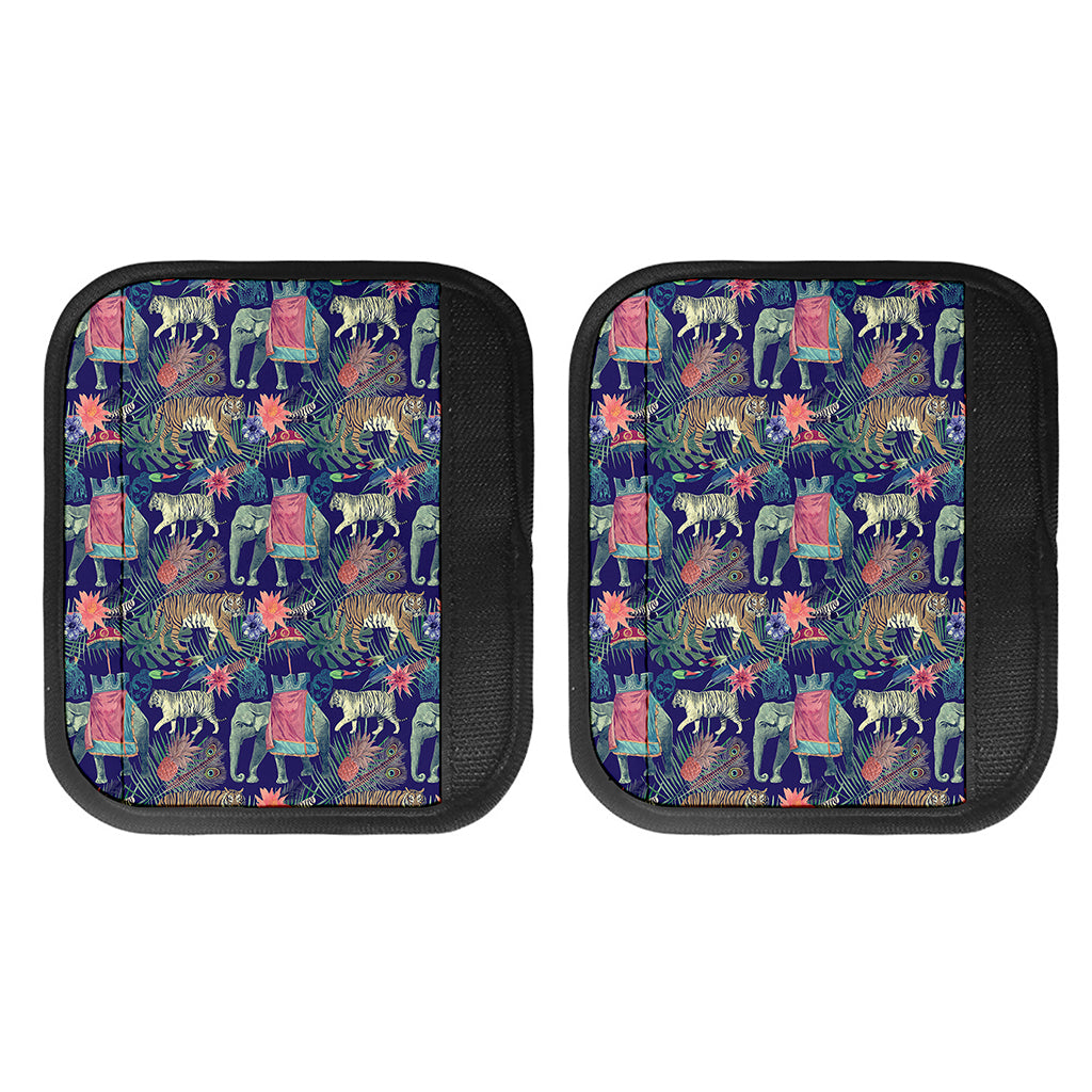 Asian Elephant And Tiger Print Handle Covers