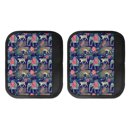 Asian Elephant And Tiger Print Handle Covers